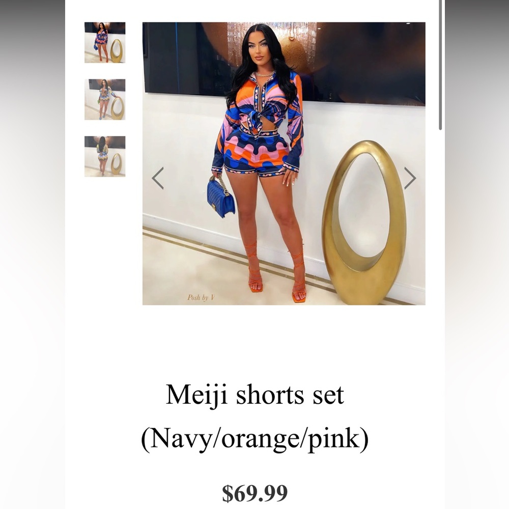 Meiji shorts set